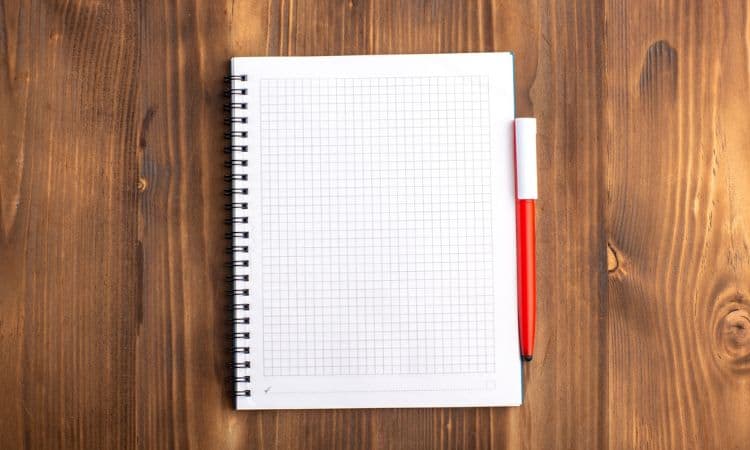 grid paper notebook