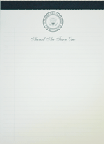 Custom letter pads with custom imprint each sheet