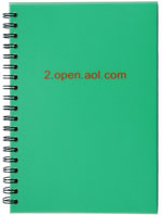 Two color silk screened logo on poly journal cover
