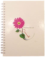 Die stamp on front cover with die-cut with additional inside cover