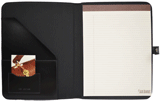 italian letter padfolio inside view