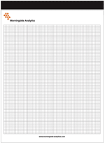 Letter pads with custom grid sheets