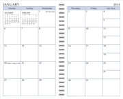 2015 monthly calendar 5 x 8