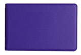 Purple vinyl autograph book covers
