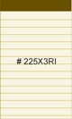 2 1/4 x 3 3/4 mini ruled ivory pads