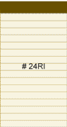 2 1/4 x 4 1/4 ivory ruled pads