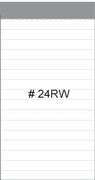2 1/4 x 4 1/4 white ruled pads