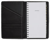 Spiral bound stock address books