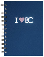 Two Color Foil Stamped Spiral Journal