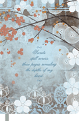 blue softcover journal with secrets theme